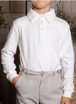 Polo à manches longues enfant