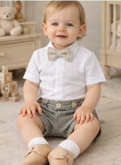 Ensemble bébé garçon cérémonie été 3 pièces