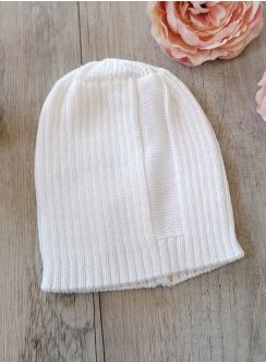 Bonnet baptême blanc bébé ou petit garçon
