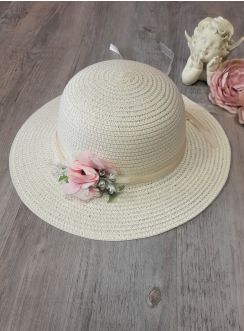 chapeau mariage enfant ivoire champêtre
