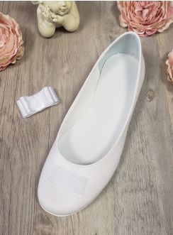 Chaussures ballerines cérémonie fille nœud ruban