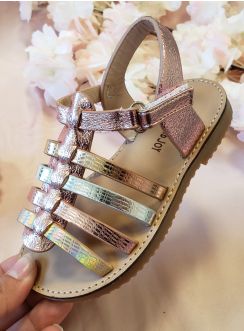 Sandales rose scintillantes pour fille 