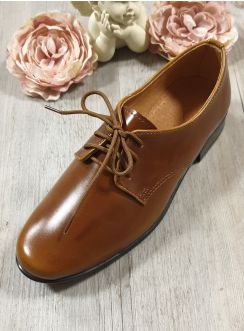 Chaussures cérémonie garçon Mickaël marron