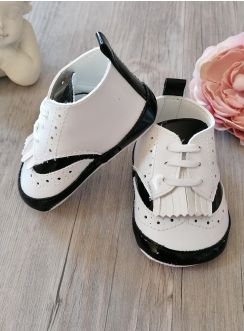 chaussons bébé cérémonie mariage garçon derbus blanche