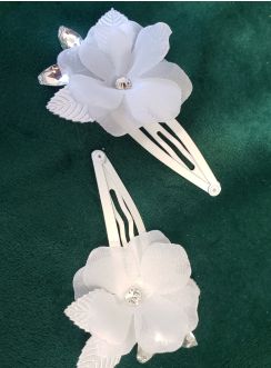 accessoires cheveux pour coiffure mariage enfant communion coi0011 blanc