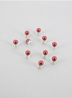 Lot de 10 - 12 pins perles