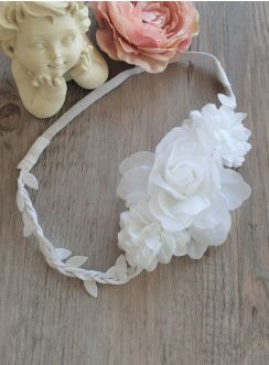 bandeau cheveux coiffure de cérémonie enfant mariage communion baptême