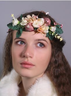 couronne de fleurs champêtre