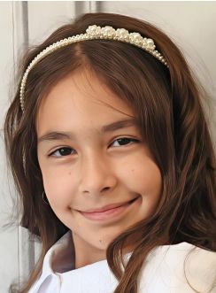Serre tête cérémonie perle