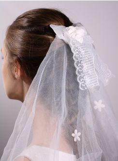 Voile de communion fille Blanc