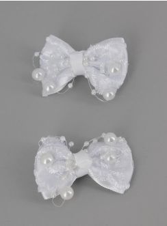 coiffure enfant mariage baptême communion barrette dentelle