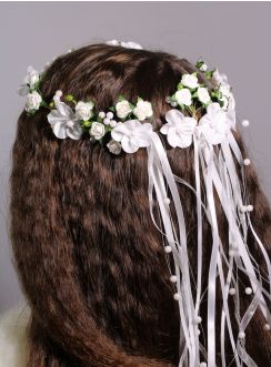 couronne de fleurs mariage communion