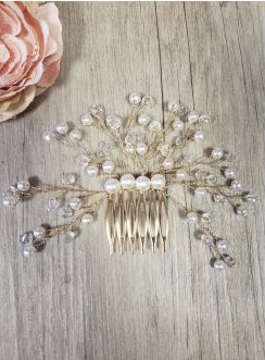 Fourche peigne cheveux pour mariage or