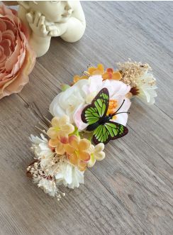 peigne cheveux papillon coiffure mariage champêtre