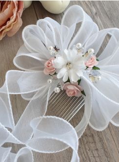 peigne coiffure cérémonie mariage communion