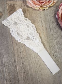Bandeau baptême bohème chic