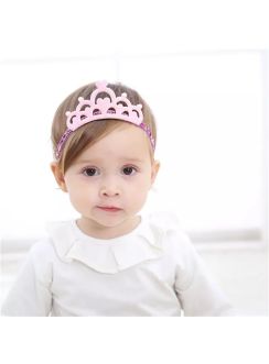 Bandeau couronne pour petite fille  rose