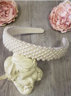 Coiffure mariage coupe courte serre tête mariée