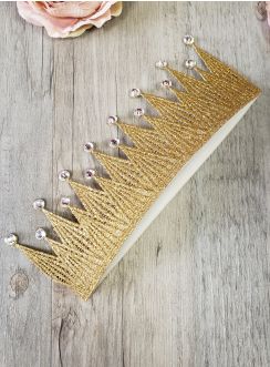 Couronne dorée princesse pour petite fille