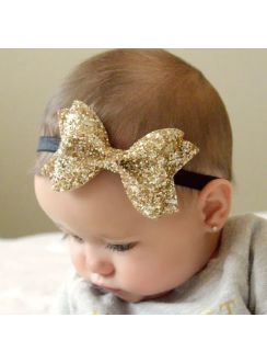 Bandeau paillette fille or