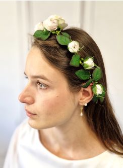Couronne de fleurs souple pour bébé, enfant et femme