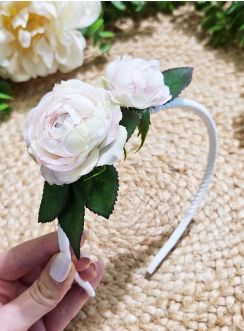 Serre-tête Fleurs Pivoines : Élégance pour Cérémonies