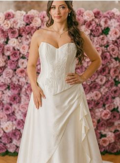 robe bustier cérémonie mariage femme
