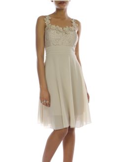 Robe mariage jeune femme boutique France beige