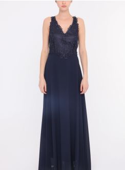 Robe demoiselle d'honneur femme mariage bleu marine