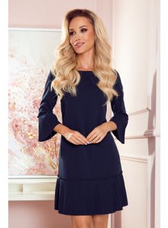 Robe de soirée marine femme manches longues