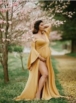 Robe de soirée longue femme enceinte