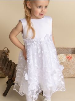 Robe blanche petite fille Mily