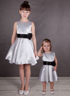 Robe mariage fille Ania + ceinture fleur