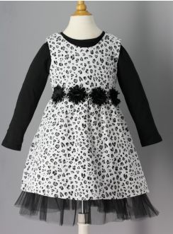 Robe de soirée fille + polo Noir 2 ans