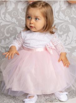 robe cérémonie bébé rose