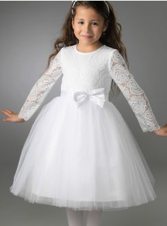 robe mariage fille dentelle blanche