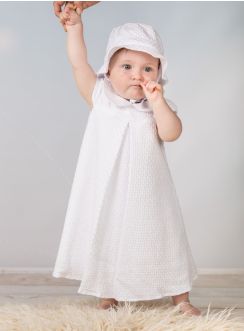 Robe baptême longue coton pour le meilleur confort de bébé