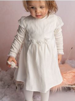 Tenue robe cérémonie bébé Nina + polo hiver