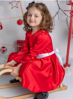 Robe de soirée rouge fille pour Noël