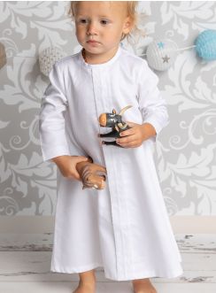 Robe de baptême bébé garçon manches longues Simon