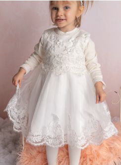 Tenue de cérémonie mariage bébé et petite fille pour hiver