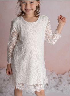 Robe mariage dentelle bohème pour fille