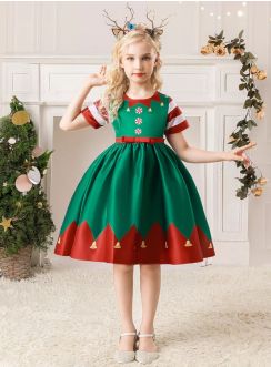 Robe de Noà«l fillle petit lutin