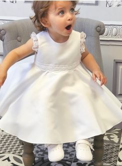 Robe baptême blanche Fille - Qualité et Prix pas cher blanc