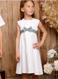 Robe de cérémonie fille Collection Noam ceinture noeud