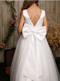 Robe demoiselle d'honneur longue fille Nelly