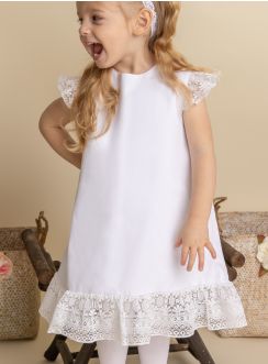 Robe de baptême bébé et petite fille de 0 à  6 ans
