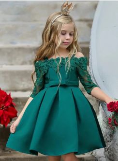 Robes ceremonie mariage princesse pour Petite Fille