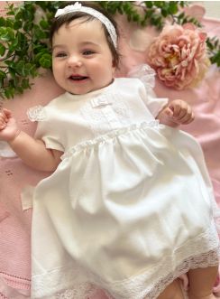 Robe barboteuse pour bapteme bebe fille