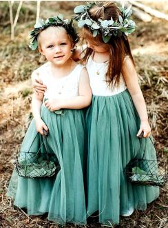 Robe cérémonie fille dos nu et dentelle